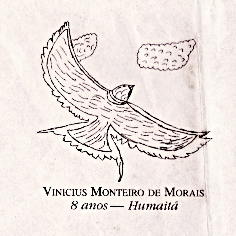 Desenho original de uma águia, publicado em A Tribuninha em 1997