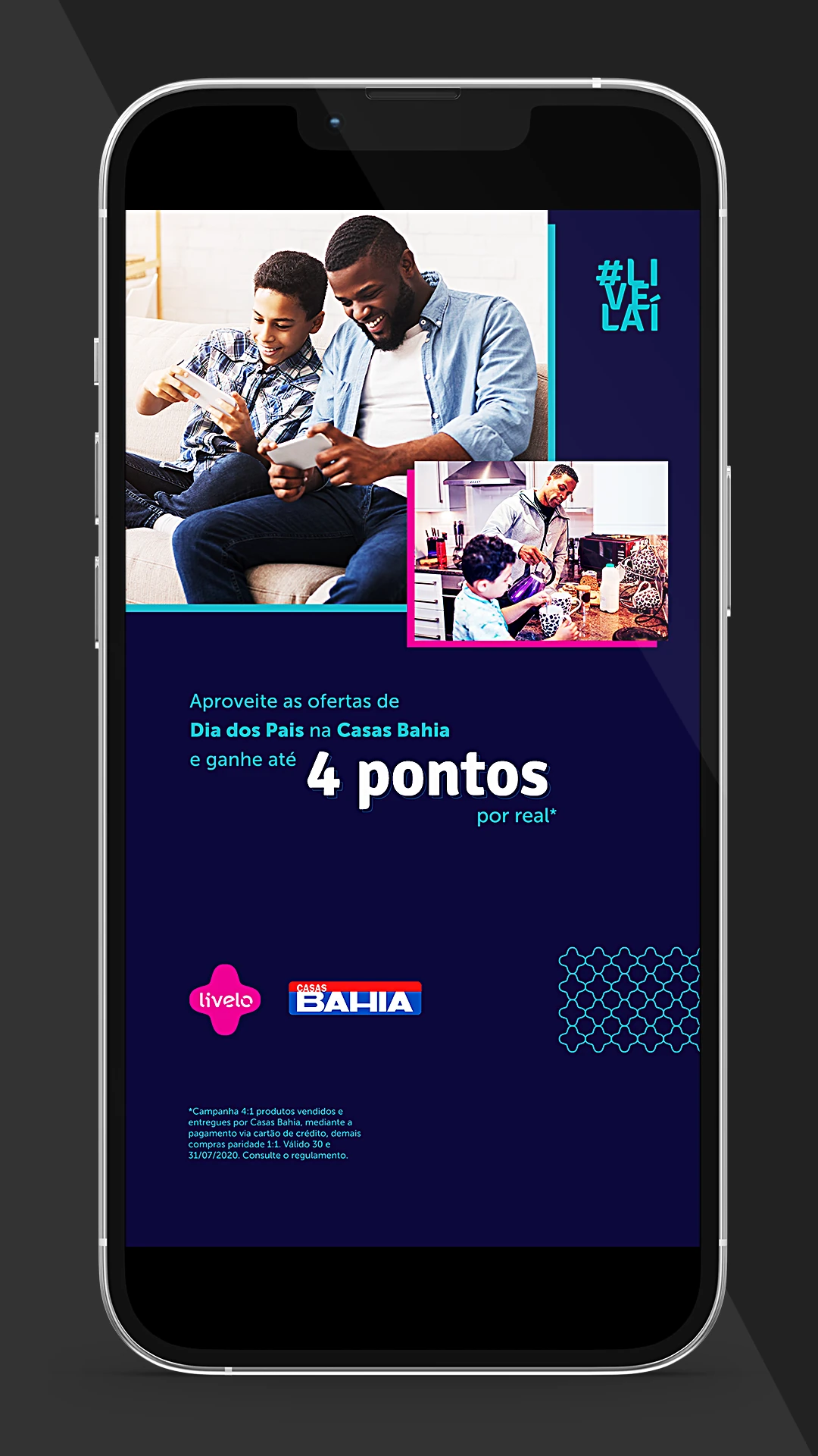 Casas Bahia / Dia dos Pais — Livelo