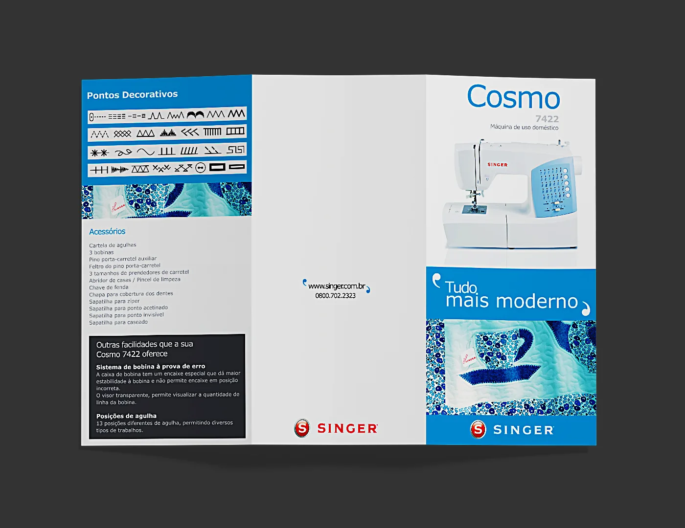 Cosmo · verso, material Singer