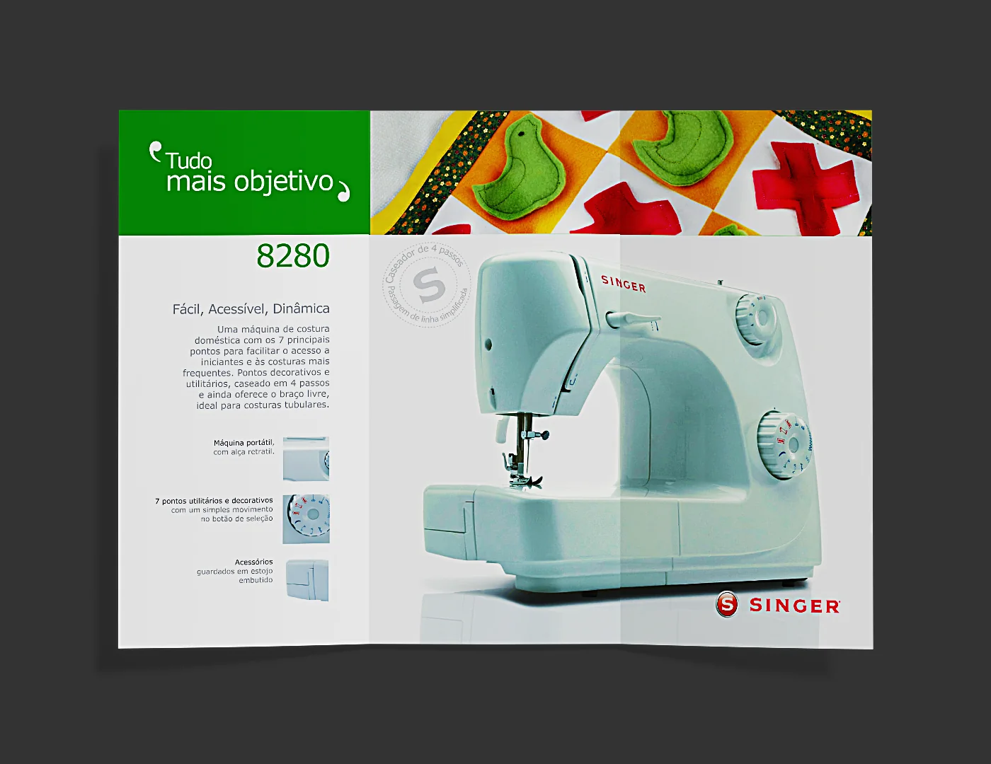 8280 · frente, material Singer